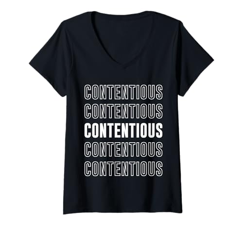 Damen Umstritten T-Shirt mit V-Ausschnitt Damen Umstritten T-Shirt mit V-Ausschnitt von Contentious Apparel