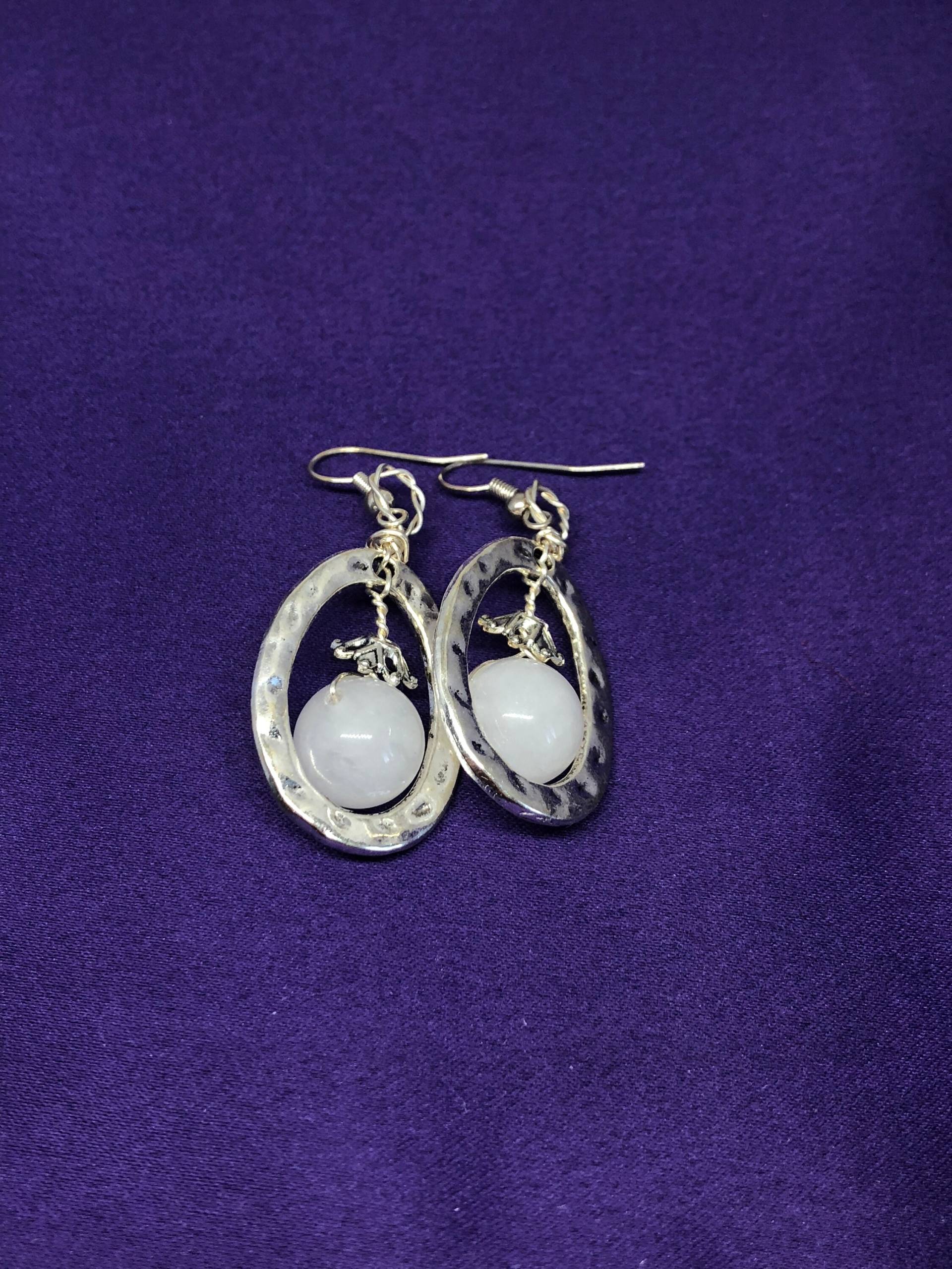 Klare Quarz Creolen Handgefertigte Ohrringe Boho Kristall Schmuck Heilung Turqoise Klare Quarz Creolen Handgefertigte Ohrringe Boho Kristall Schmuck Heilung Turqoise von ContinentClo