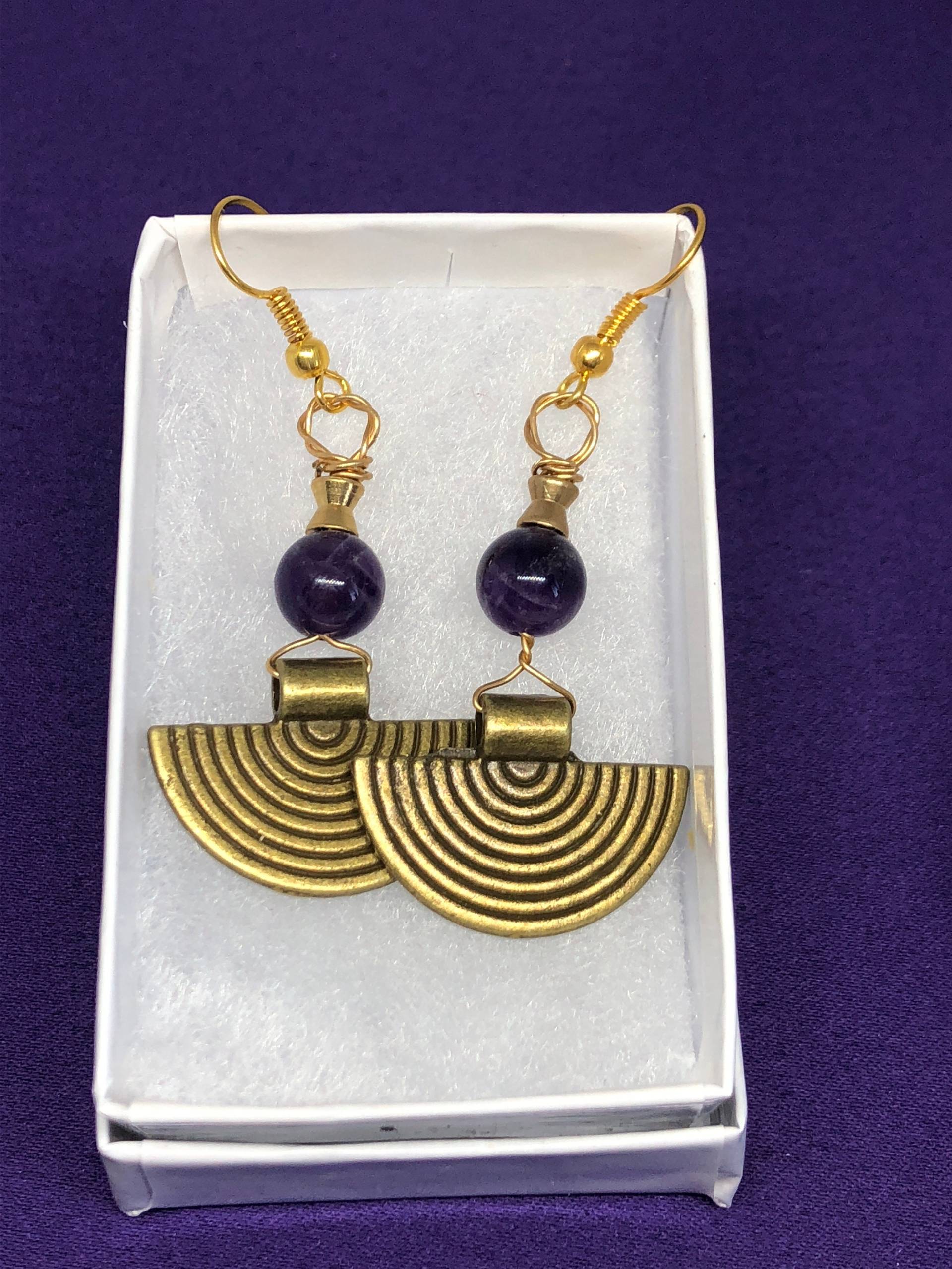 Weihnachten Geschenk Kristall Ohrringe Amethyst Silve Schmuck Heilung Amythyst Weihnachten Geschenk Kristall Ohrringe Amethyst Silve Schmuck Heilung Amythyst von ContinentClo