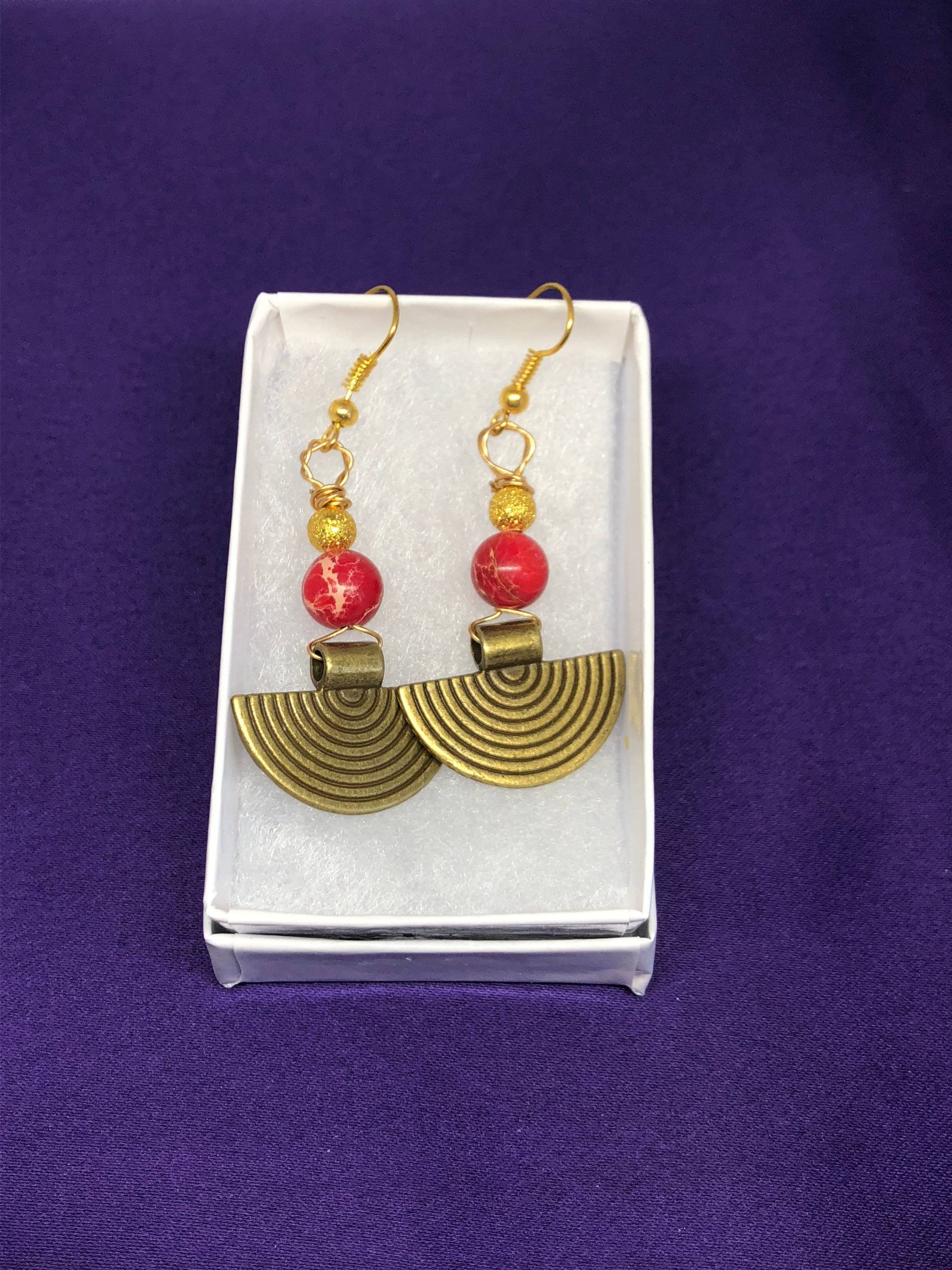 Weihnachten Geschenk Kristall Ohrringe Rot Jaspis Silber Schmuck Heilung Weihnachten Geschenk Kristall Ohrringe Rot Jaspis Silber Schmuck Heilung von ContinentClo