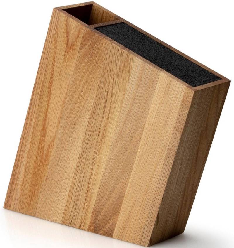 Continenta Messerblock 1 Stk. Eichenholz, integrierter Utensilienbehälter von Continenta