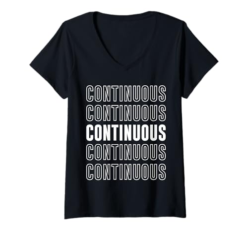 Damen durchgehend T-Shirt mit V-Ausschnitt Damen durchgehend T-Shirt mit V-Ausschnitt von Continuous Apparel