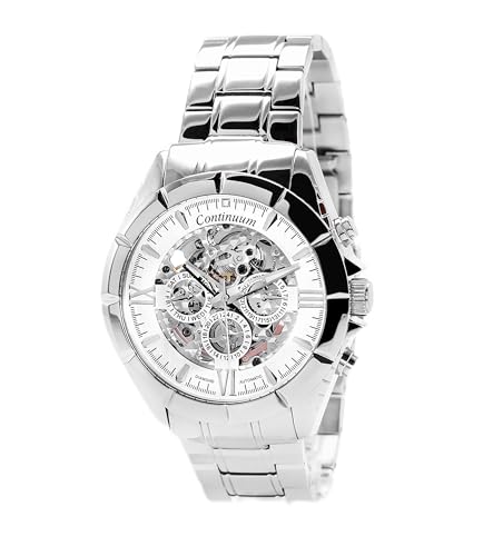 Continuum Herren Skeleton Automatik Uhr mit Edelstahl Armband CK17H03R von Continuum