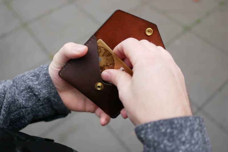 Leder Portemonnaie. Herren Geschenk Für Ihn. Sie. Schlankes Minimal Braunes Leder Portemonnaie. Herren Geschenk Für Ihn. Sie. Schlankes Minimal Braunes von ContourCo