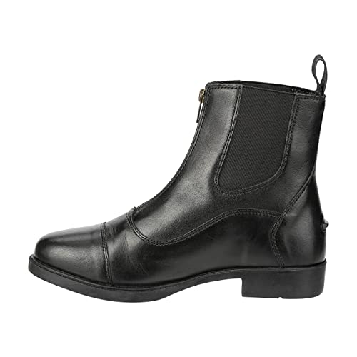 Contrace© Stiefelette »Frontzip Leather« - Chelsea Boot - Reit-Schlupf-Schuh - Echtleder - Komforteinlegsohle - Gummisohle - Micro Lining - Hautverträglich - Atmungsaktiv - Schwarz 30 von Contrace