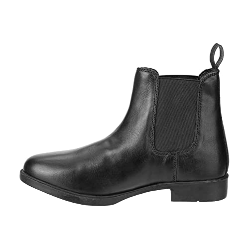 Contrace© Stiefelette »Jodhpur Leather« - Chelsea Boot - Reit-Schlupf-Schuh in Echtleder - Schaumeinlegsohle - Gummisohle - Micro Lining - Hautverträglich - Atmungsaktiv - Schwarz - 40 von Contrace