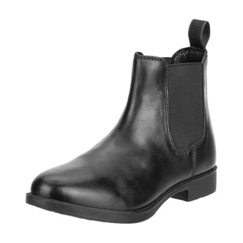 Contrace© Stiefelette »Jodhpur Leather« - Chelsea Boot - Reit-Schlupf-Schuh in Echtleder - Schaumeinlegsohle - Gummisohle - Micro Lining - Hautverträglich - Atmungsaktiv - Schwarz - 45 von Contrace