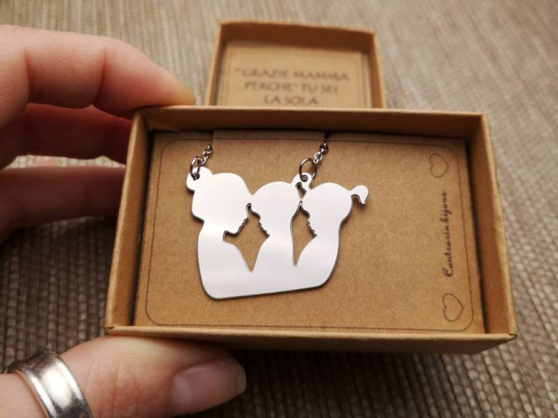 Halskette Für Mutter Und Kleine Mädchen von ContrariaBijoux