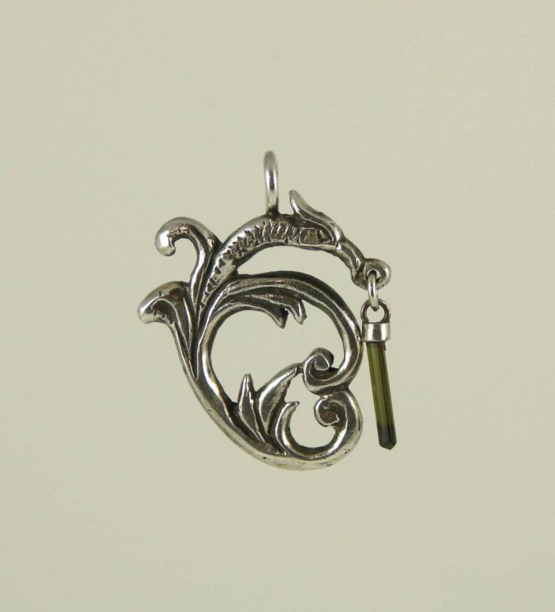sterling Drache Mit Turmalinkristall sterling Drache Mit Turmalinkristall von ContraryMaryJewelry