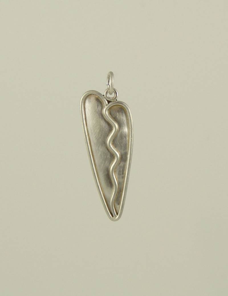 sterling Herz Anhänger/Charm sterling Herz Anhänger/Charm von ContraryMaryJewelry