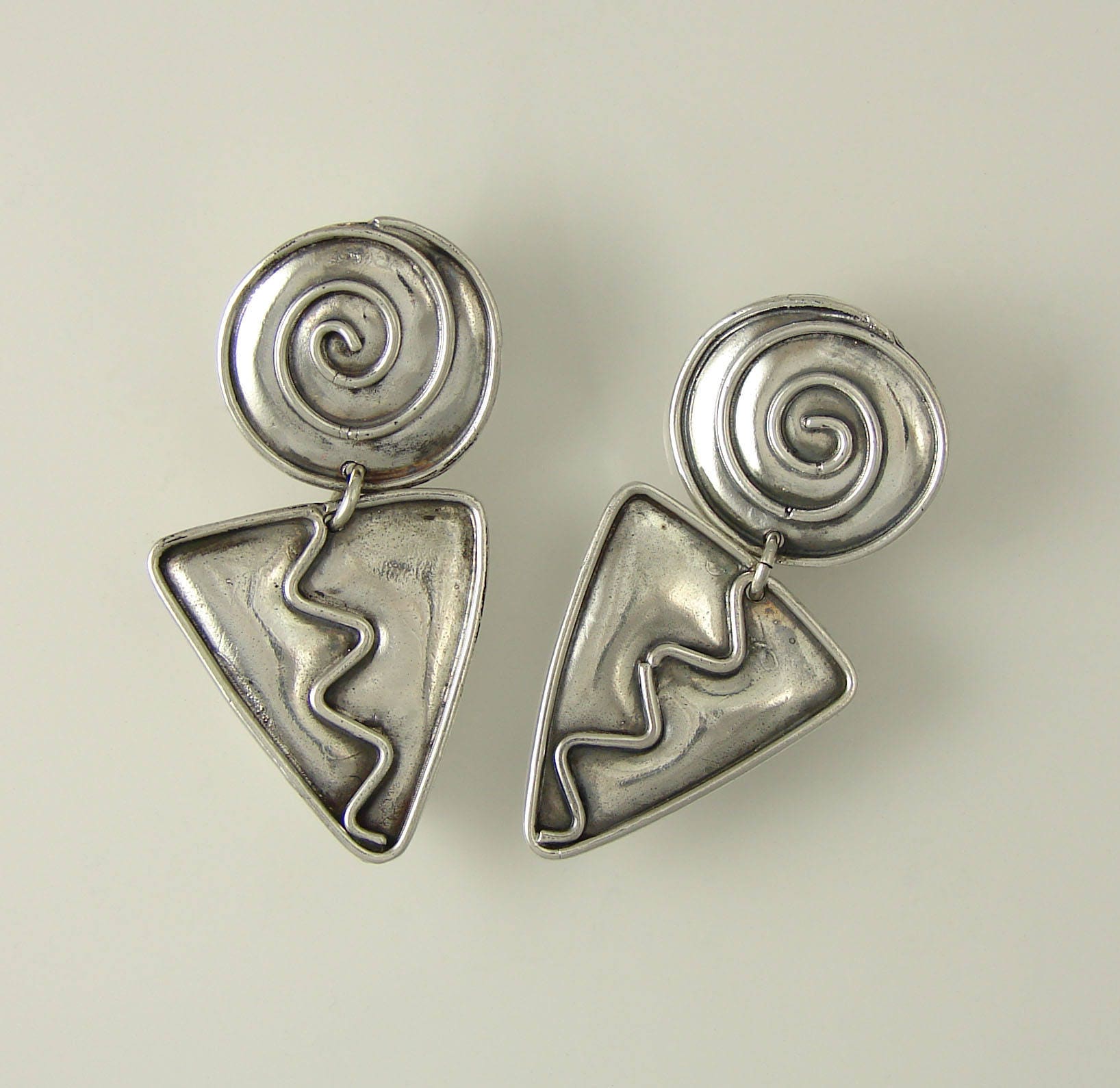 sterling Zick-Zack-Ohrringe sterling Zick-Zack-Ohrringe von ContraryMaryJewelry