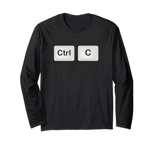 Strg C — Ctrl C Tastatur für Kinder und Kleinkinder Ctrl C für Erwachsene Langarmshirt Strg C — Ctrl C Tastatur für Kinder und Kleinkinder Ctrl C für Erwachsene Langarmshirt von Control C Control V Dad Son Mom Daughter Matching