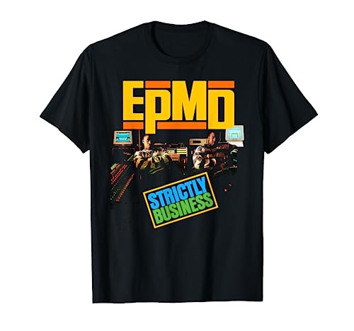 Control Industry - EPMD Strickly Business T-Shirt Schwarz Unisex Kinder, Unisex Erwachsene EPMD-Fans Kurzarm Crew-Neck T-Shirt S EU 16-17.5 von Control Industry