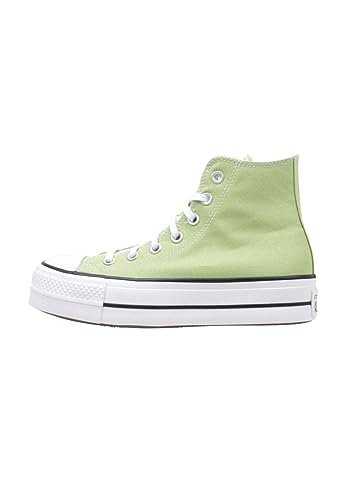 converse Chuck Taylor All Star Lift Platform Seasonal Color Sneaker Damen Grün - 41 - Sneaker High Shoes von converse