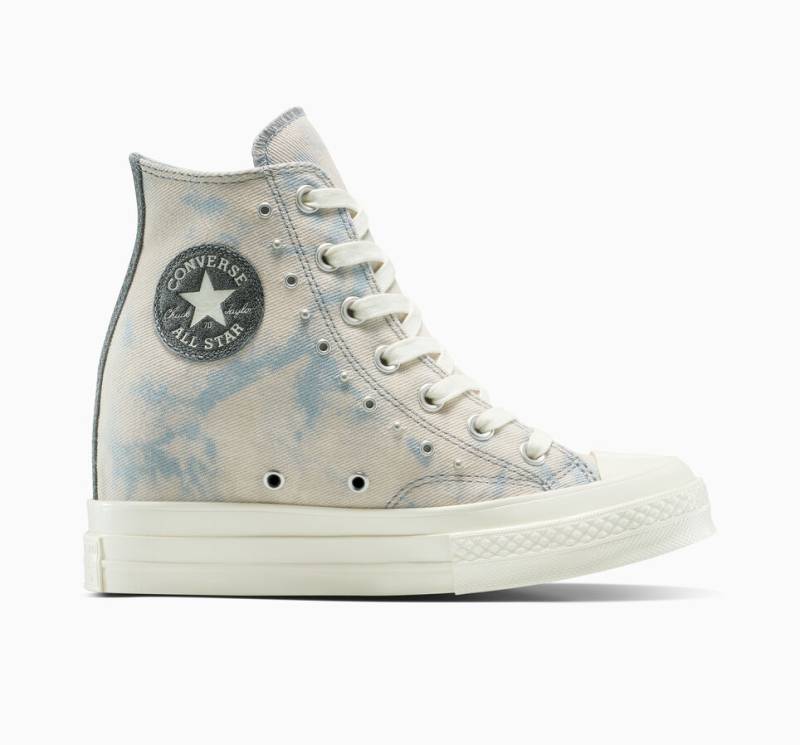 Chuck 70 Wedge Platform Washed Denim von Converse