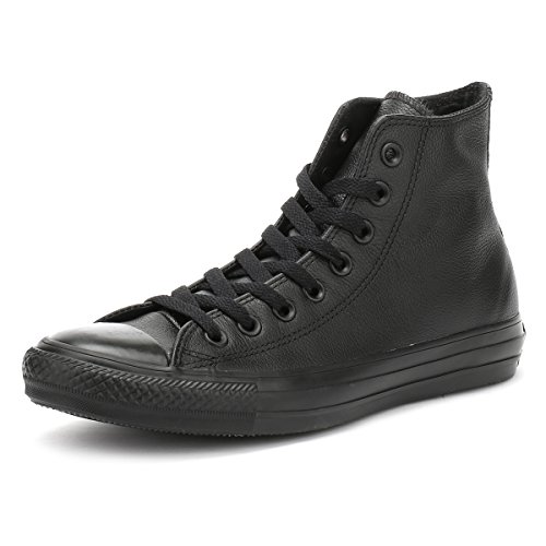 Converse Chuck Taylor All Star Adulte Mono Leather Hi, Unisex-Erwachsene Hohe Sneakers, Black Mono, 36 EU von CONVERSE