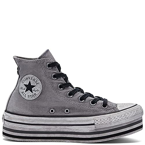 Converse 56912 Sneaker Pelle Chuck Taylor Platform Limited Pelle Grigio von Converse