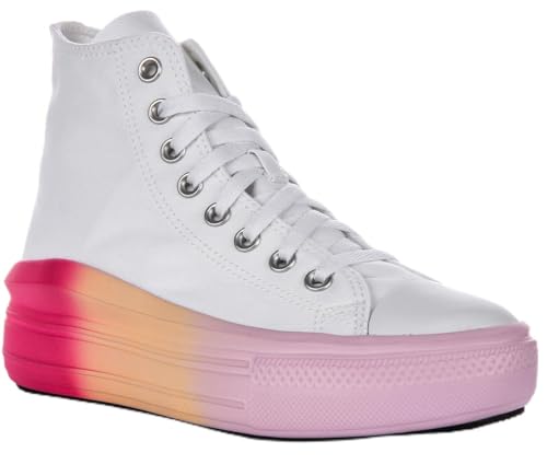 Converse A07372C Ct As Move Platform Ombre Mids Sneaker, Weiß, Pink, 6 Big Kid Converse A07372C Ct As Move Platform Ombre Mids Sneaker, Weiß, Pink, 6 Big Kid von Converse