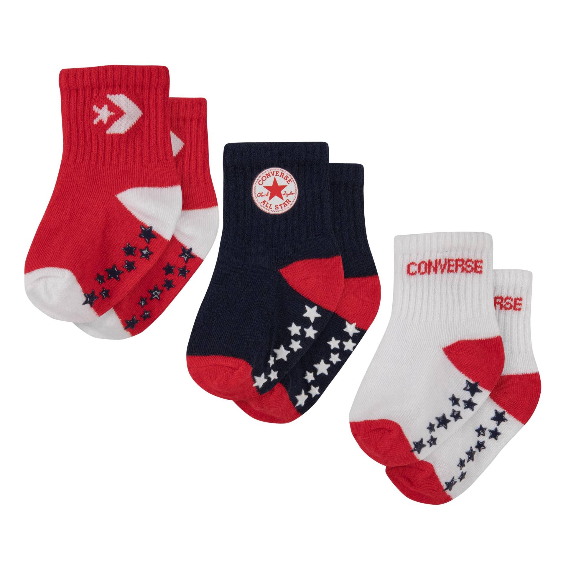 Converse ABS-Socken "CHN CNVS A/O STAR GRIPPER PACK", (3 Paar), für Babys und Kleinkinder von Converse