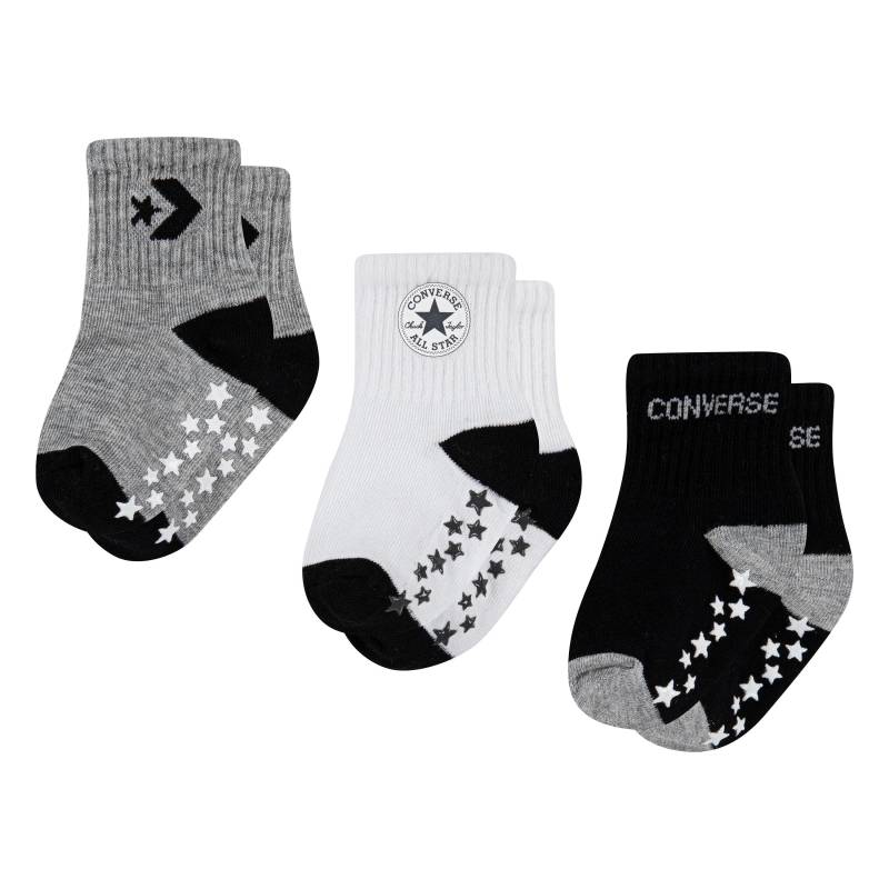 Converse ABS-Socken "CONVERSE LOGO INFANT TODDLER NO SLIP QUARTER 3 PK" 3 Paar tlg. für Babys von Converse