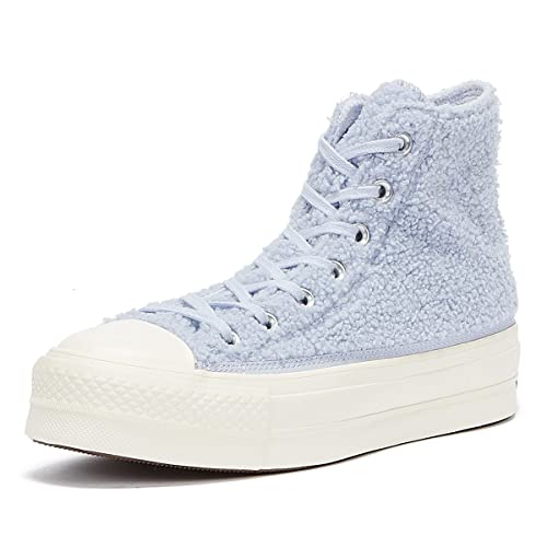 Converse All Star Lift Hi Trainers Sherpa Ghost Steel Egret 8.5 von Converse