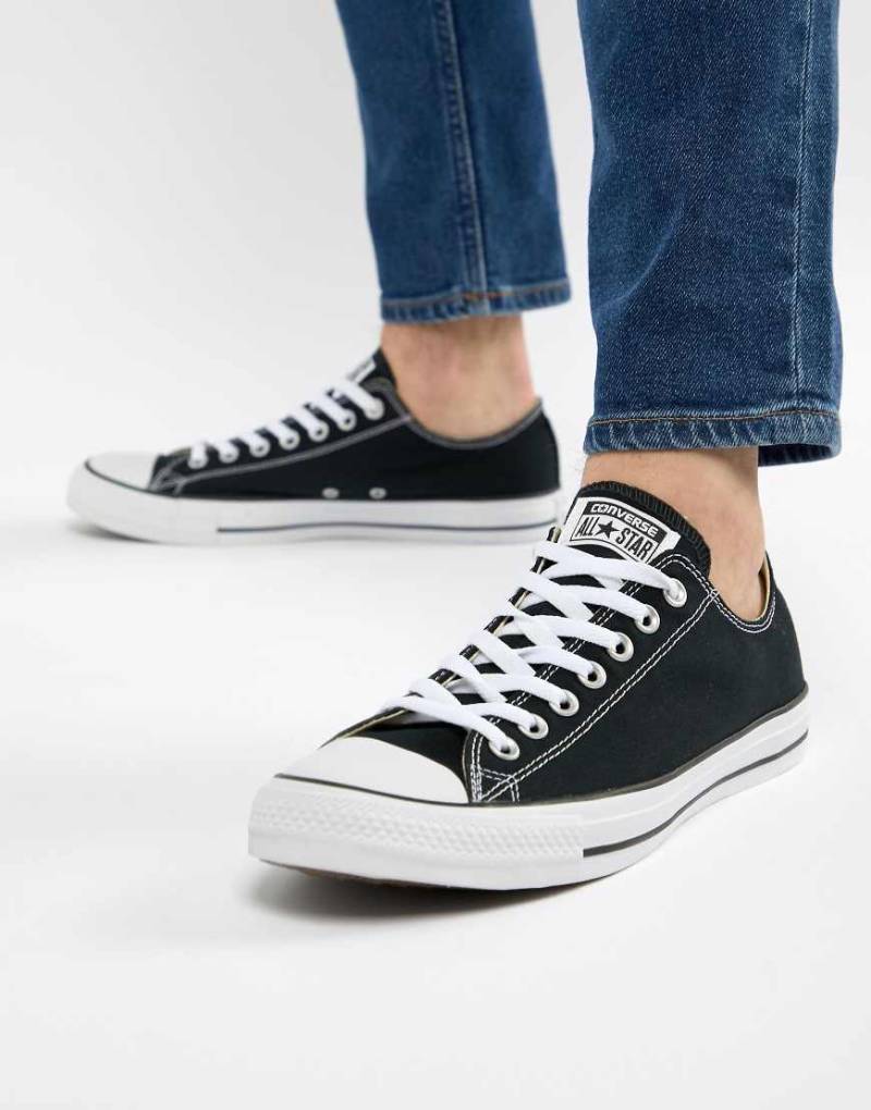 Converse - All Star OX Classic - Flache Sneaker in Schwarz von Converse