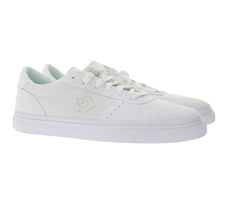 Converse BOULEVARD Damen Low Top Sneaker mit SmartFOAM-Einlegesohle Skater-Schuhe 172649C Weiß von Converse