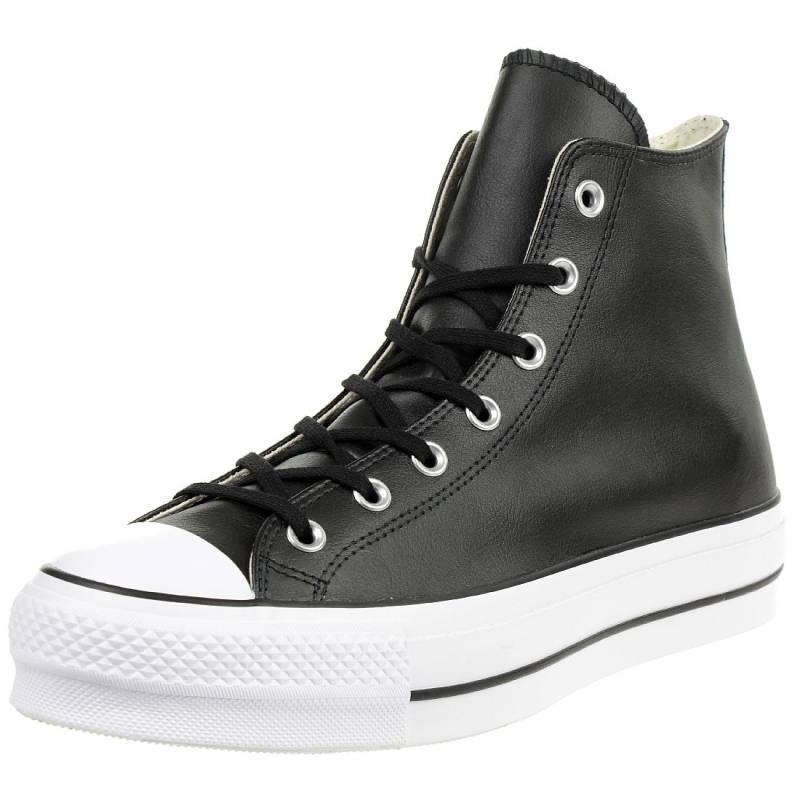 Converse C Taylor All Star LIFT CLEAN HI Chuck Sneaker Leder schwarz 561675C von Converse