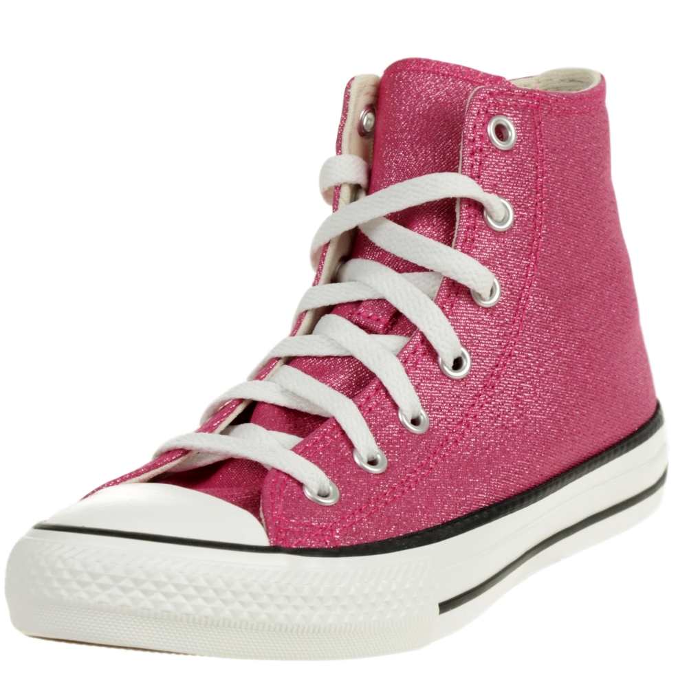 Converse CTAS Hi Mädchen Glitter Hi-Top Kinder Sneaker 667569C Pink von Converse