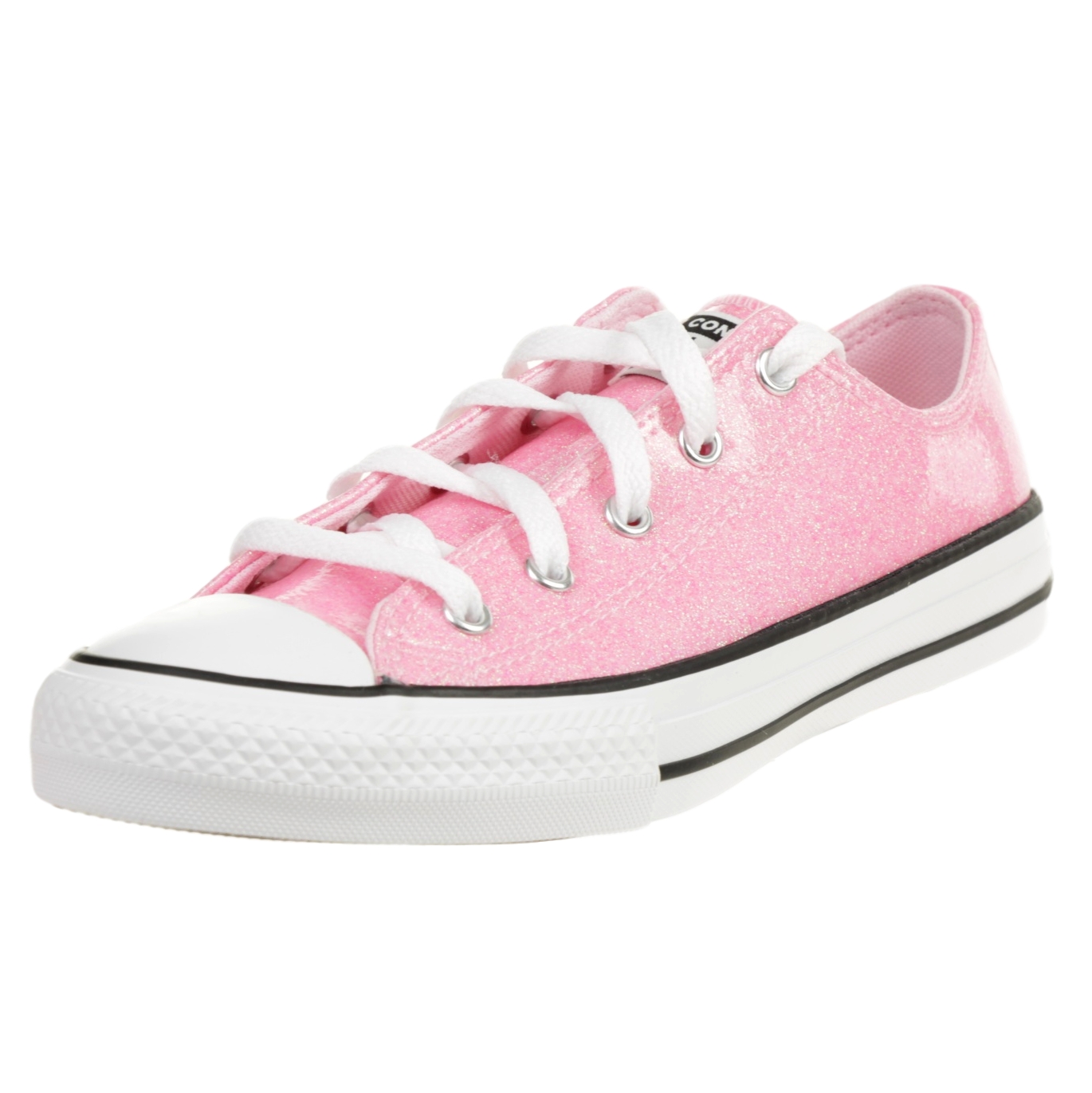 Converse CTAS OX Kinder Glitter Chucks Sneaker 666895C Rosa von Converse