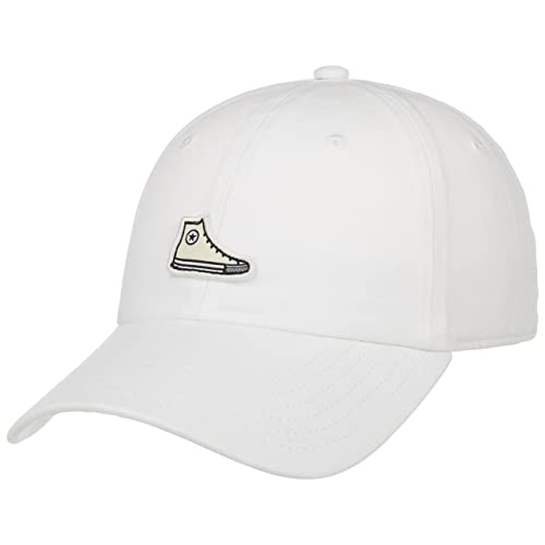 Converse Chuck Icon Dad Strapback Cap Basecap Baseballcap Curved Brim (One Size - weiß) von Converse