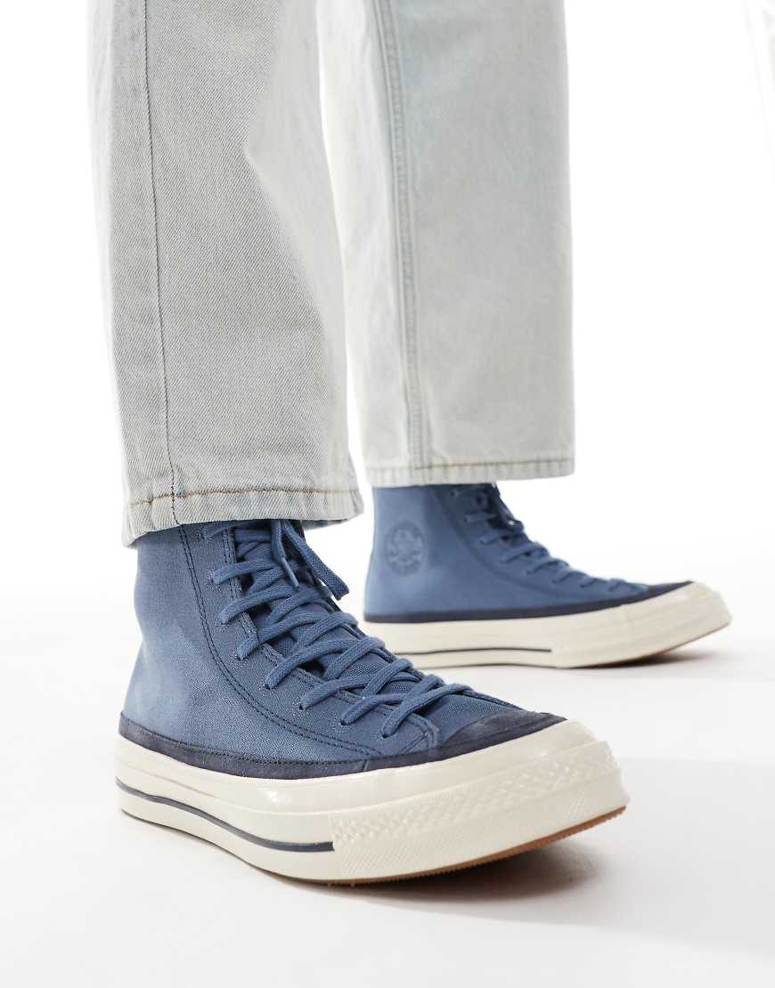 Converse - Chuck 70 Hi - Sneaker in Mittelblau von Converse