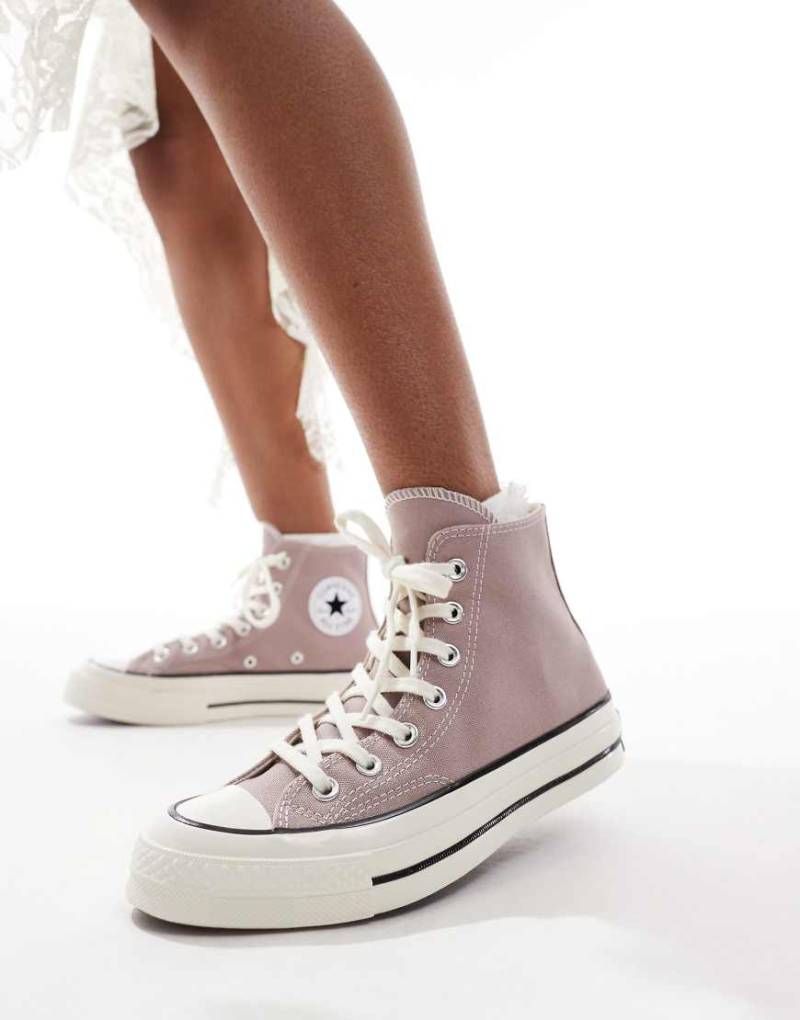 Converse - Chuck 70 Hi - Sneaker in Taupe-Braun von Converse