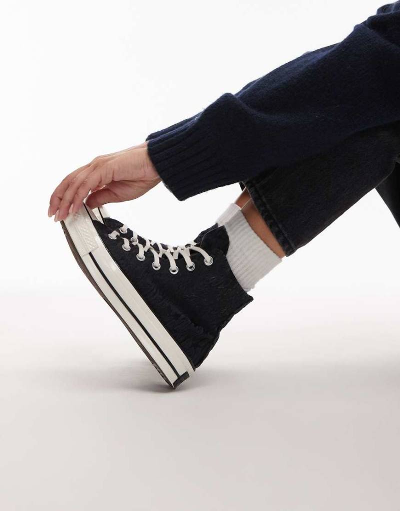 Converse - Chuck 70 Hi - Sneaker mit Leopardenmuster in Schwarz von Converse