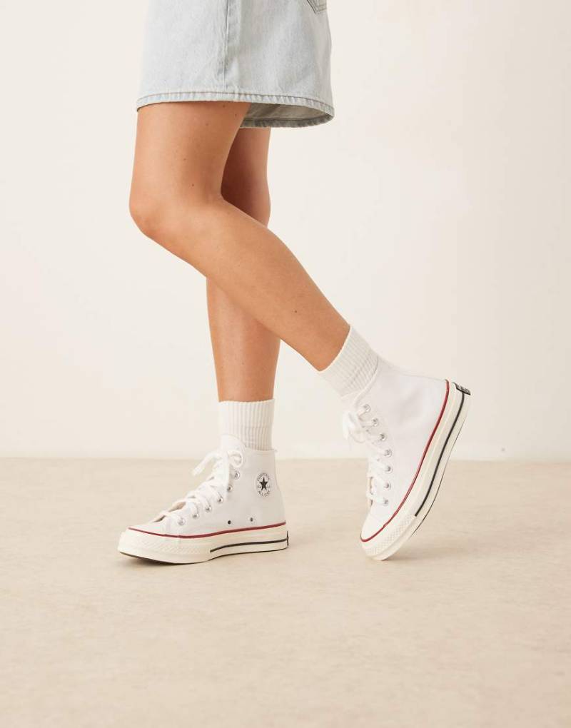 Converse - Chuck 70 Hi - Vintage-Sneaker aus Canvas in Weiß von Converse