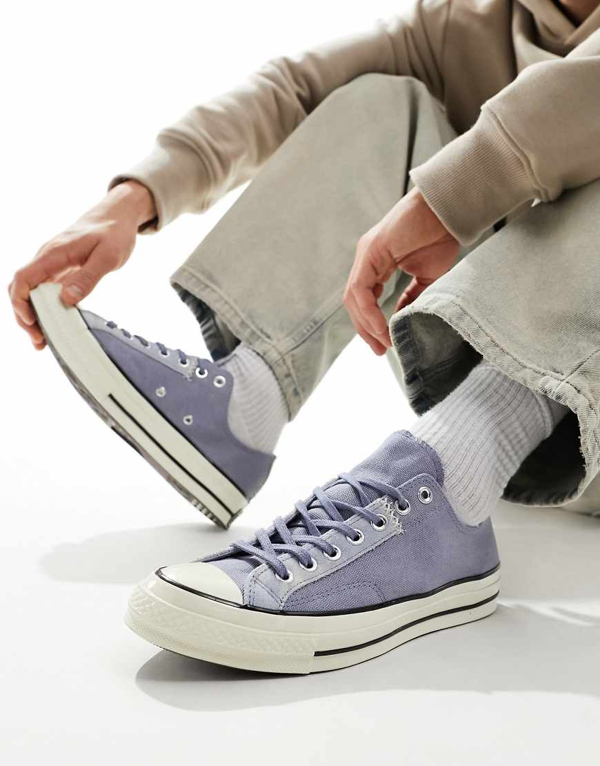 Converse - Chuck 70 Ox - Sneaker in Dunkelblau aus Wildleder und Canvas von Converse