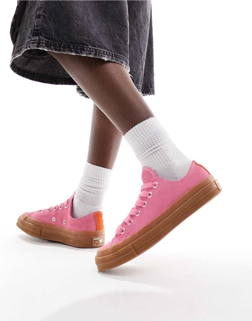 Converse - Chuck 70 Ox - Sneaker in Rosa mit Gummisohle-Rot von Converse