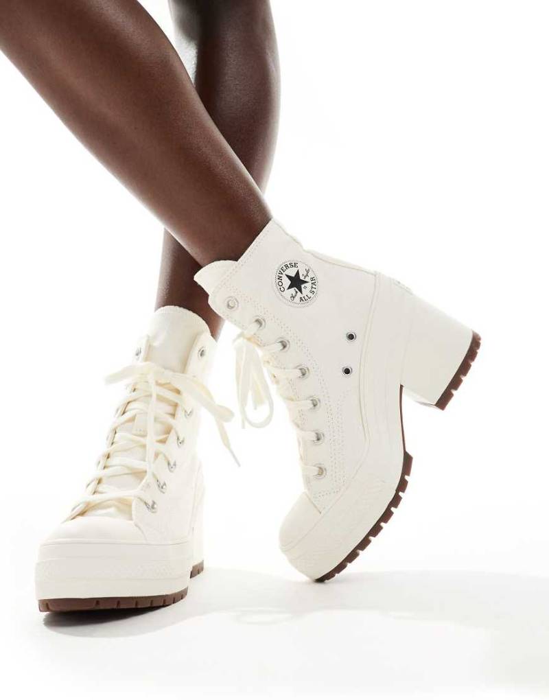 Converse - Chuck Taylor 70's Hi Deluxe - Sneaker in Weiß mit Absatz von Converse