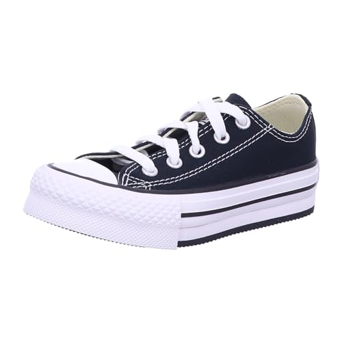 Converse Chuck Taylor All Star Eva Lift Canvas Platform Sneaker, Black/White/Black, 27 EU von Converse