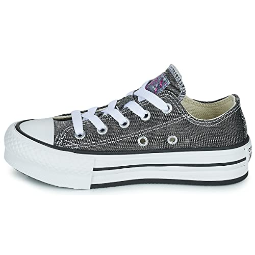 Converse Chuck Taylor All Star Eva Lift Undersea Glitter Ox Sneaker Madchen Schwarz - 34 - Sneaker Low Shoes von Converse