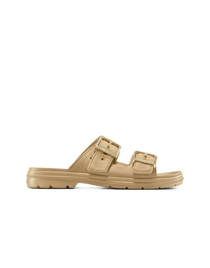 Converse - Chuck Taylor All Star - Flache Sandale in Sand Dune, Sand Dune und Sand Dune mit Profilsohle-Braun von Converse