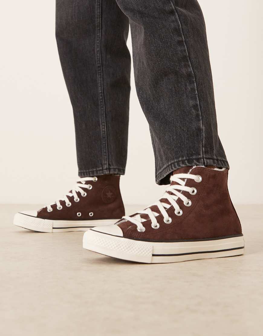 Converse - Chuck Taylor All Star Hi - Knöchelhohe Sneaker in Braun-Brown von Converse