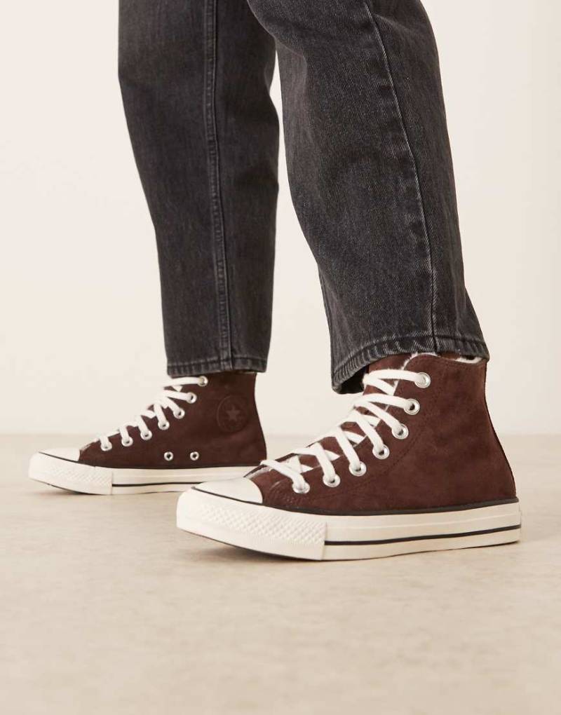 Converse - Chuck Taylor All Star Hi - Knöchelhohe Sneaker in Braun-Brown von Converse