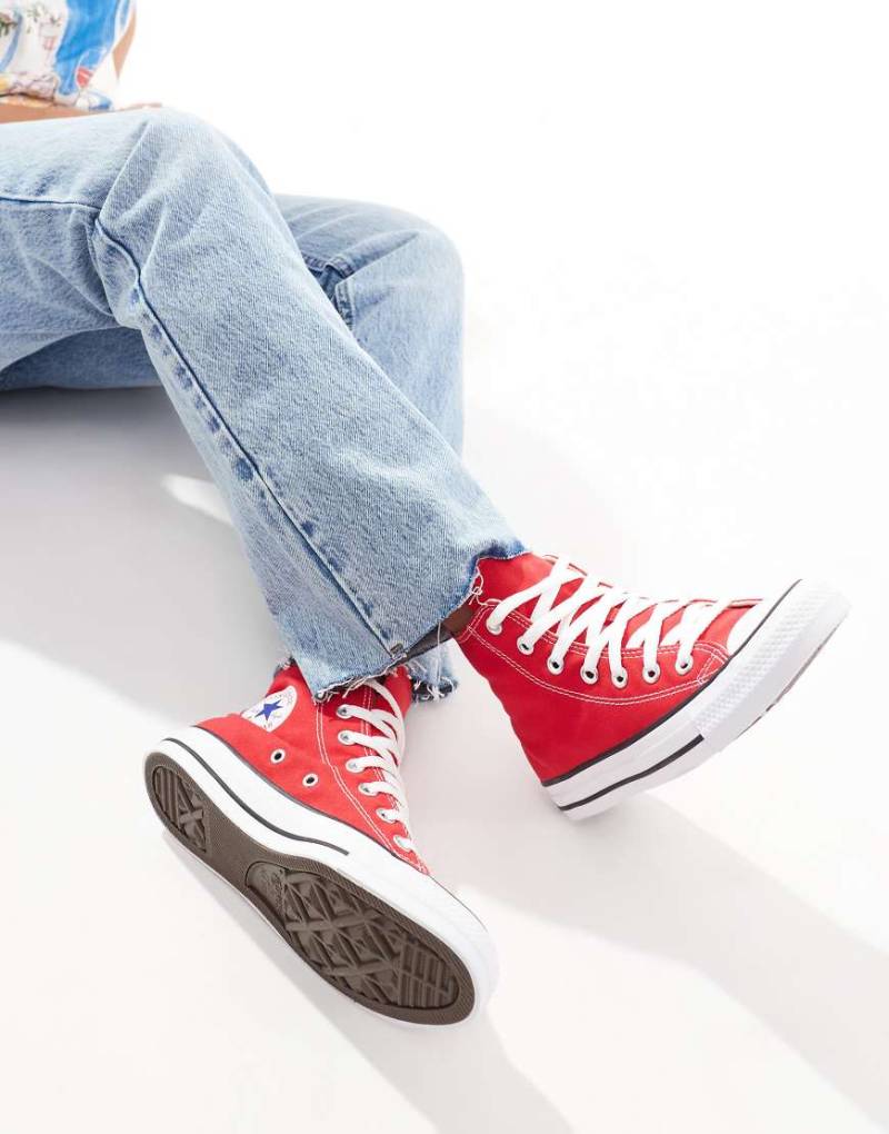 Converse - Chuck Taylor All Star Hi - Knöchelhohe Sneaker in Rot von Converse