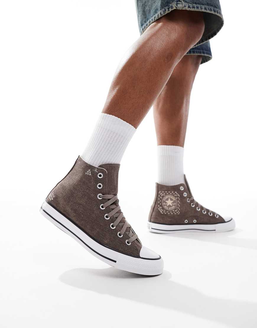 Converse - Chuck Taylor All Star Hi - Sneaker in Grau von Converse