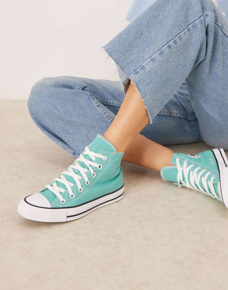 Converse - Chuck Taylor All Star Hi - Knöchelhohe Sneaker in Türkis-Grün von Converse