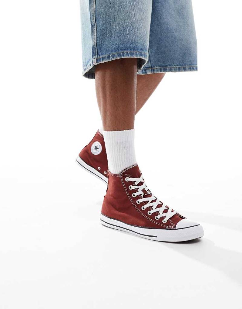 Converse - Chuck Taylor All Star Hi - Sneaker in Burgunderrot von Converse