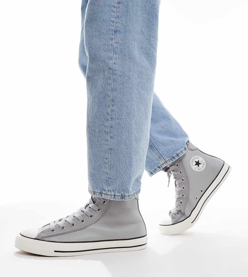 Converse - Chuck Taylor All Star Hi Wide Fit - Sneaker in Grau von Converse