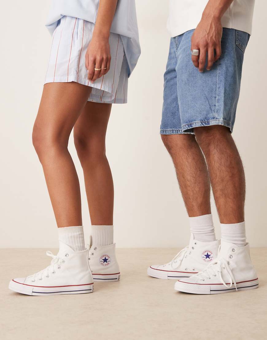 Converse - Chuck Taylor All Star - Hohe Unisex-Sneaker in Weiß von Converse