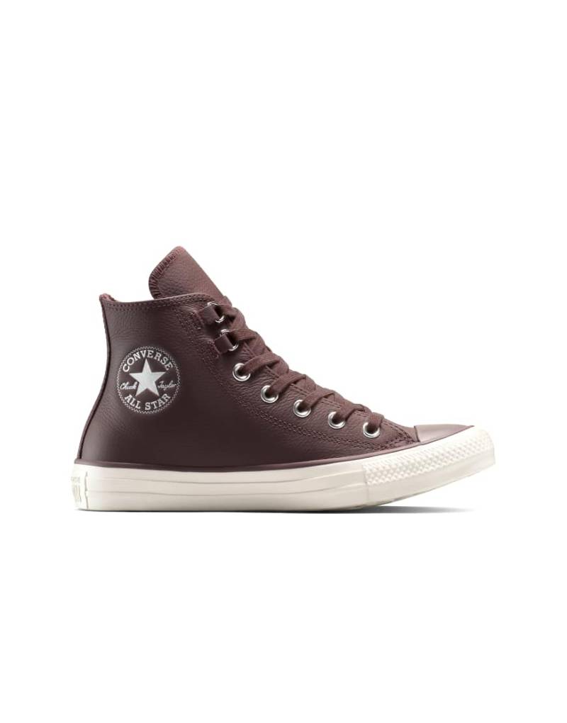Converse - Chuck Taylor All Star - Ledersneaker in Dunkelbraun-Brown von Converse
